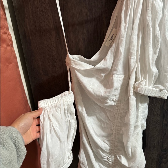 Isabel Marant Etoile Lecia Dress White One-Shoulder Puff-Sleeve Mini Dress - Picture 4 of 10